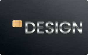 Matte Black - Silver Design